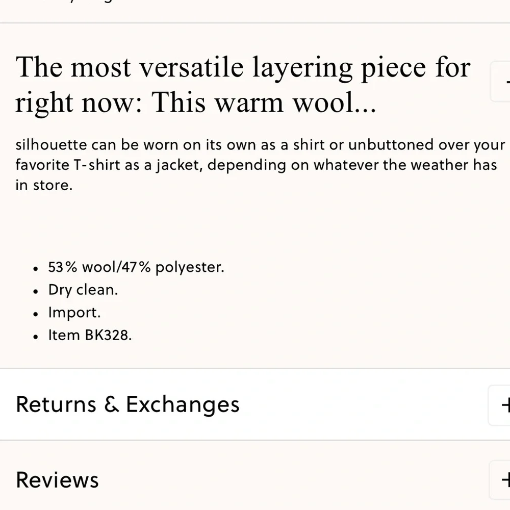 J. Crew Wool‎ Shirt Jacket Large
